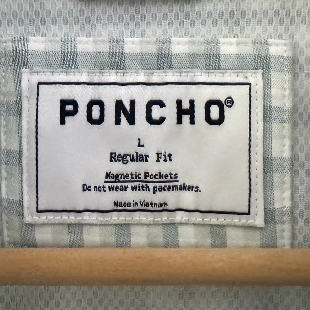 Poncho Original Shirt Mens Large Plaid Outdoor Fishing Utility Casual Technical - Picture 13 of 13